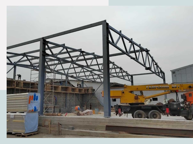 Строительство цехов в Истре