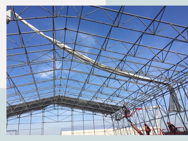 Шатровые ангары от 610 руб. в Истре и Московской области